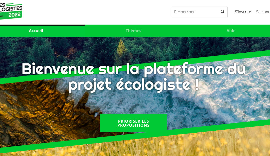 La plateforme participative de la primaire écologiste !