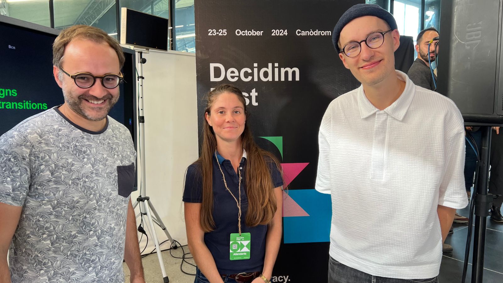 L'équipe d'Open Source Politics au Decidim Fest 2024