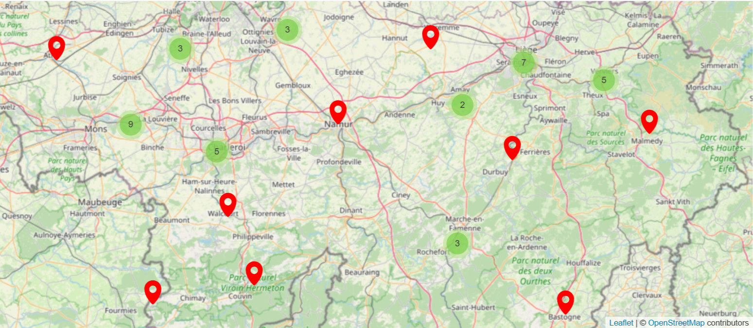 Carte des rencontres des événements Sans tabous